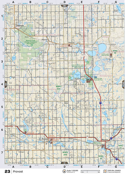 CEAB23 TOPO Map - Provost - Backroad Maps