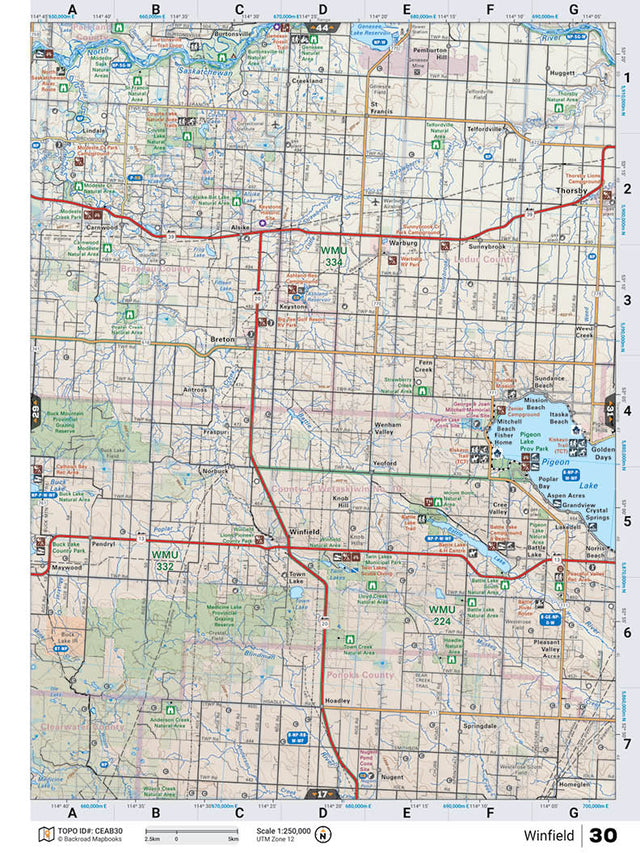 CEAB30 TOPO Map - Winfield - Backroad Maps