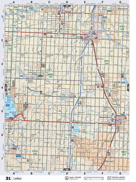 CEAB31 TOPO Map - Leduc - Backroad Maps