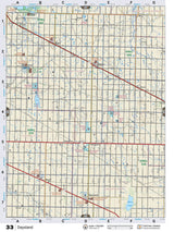 CEAB33 Wall Map - Daysland - Backroad Maps