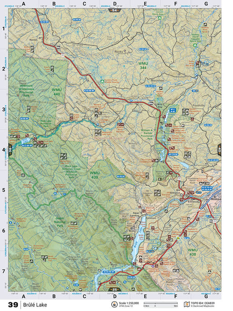 CEAB39 TOPO Map - Brule Lake - Backroad Maps