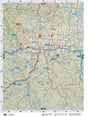 CEAB41 Wall Map - Edson - Backroad Maps