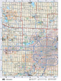 CEAB45 Wall Map - Edmonton - Backroad Maps