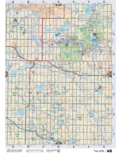 CEAB48 TOPO Map - Two Hills - Backroad Maps