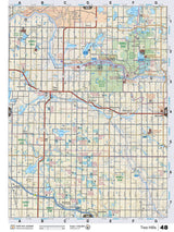 CEAB48 Wall Map - Two Hills - Backroad Maps
