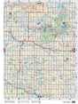 CEAB48 Wall Map - Two Hills - Backroad Maps
