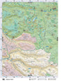 CEAB51 Wall Map - Kakwa Falls - Backroad Maps