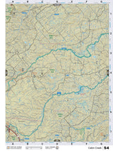CEAB54 Wall Map - Cabin Creek - Backroad Maps