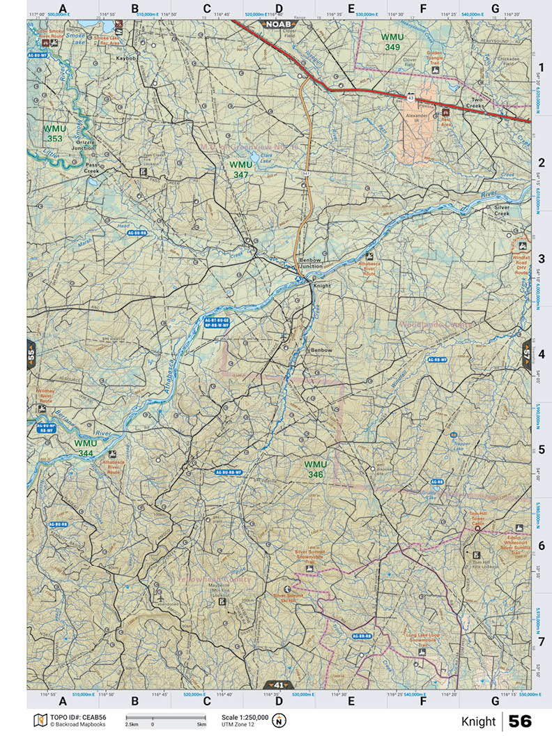 CEAB56 TOPO Map - Knight - Backroad Maps