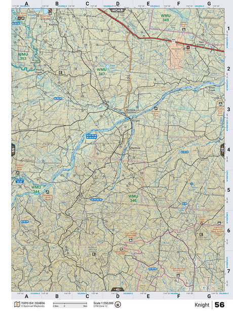 CEAB56 TOPO Map - Knight - Backroad Maps
