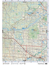 CEAB58 Wall Map - Mayerthorpe - Backroad Maps