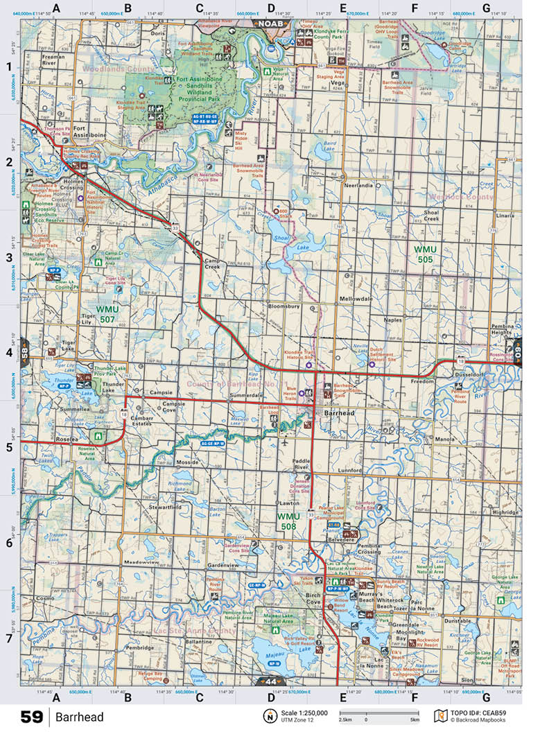 CEAB59 TOPO Map - Barrhead - Backroad Maps