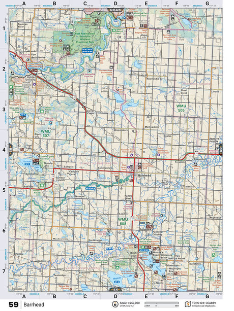 CEAB59 TOPO Map - Barrhead - Backroad Maps