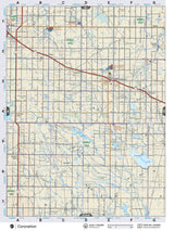 CEAB9 Wall Map - Coronation - Backroad Maps