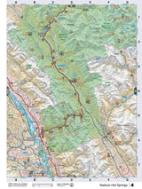 CRCR04 Wall Map - Radium Hot Springs - Backroad Maps