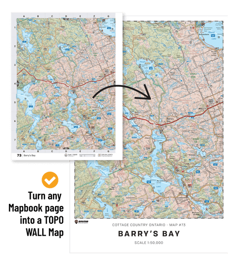 CRCR13 Wall Map - Wapta Icefield - Backroad Maps