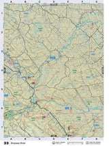 CRCR33 Wall Map - Brazeau River - Backroad Maps