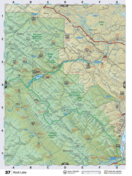 CRCR37 TOPO Map - Rock Lake - Backroad Maps