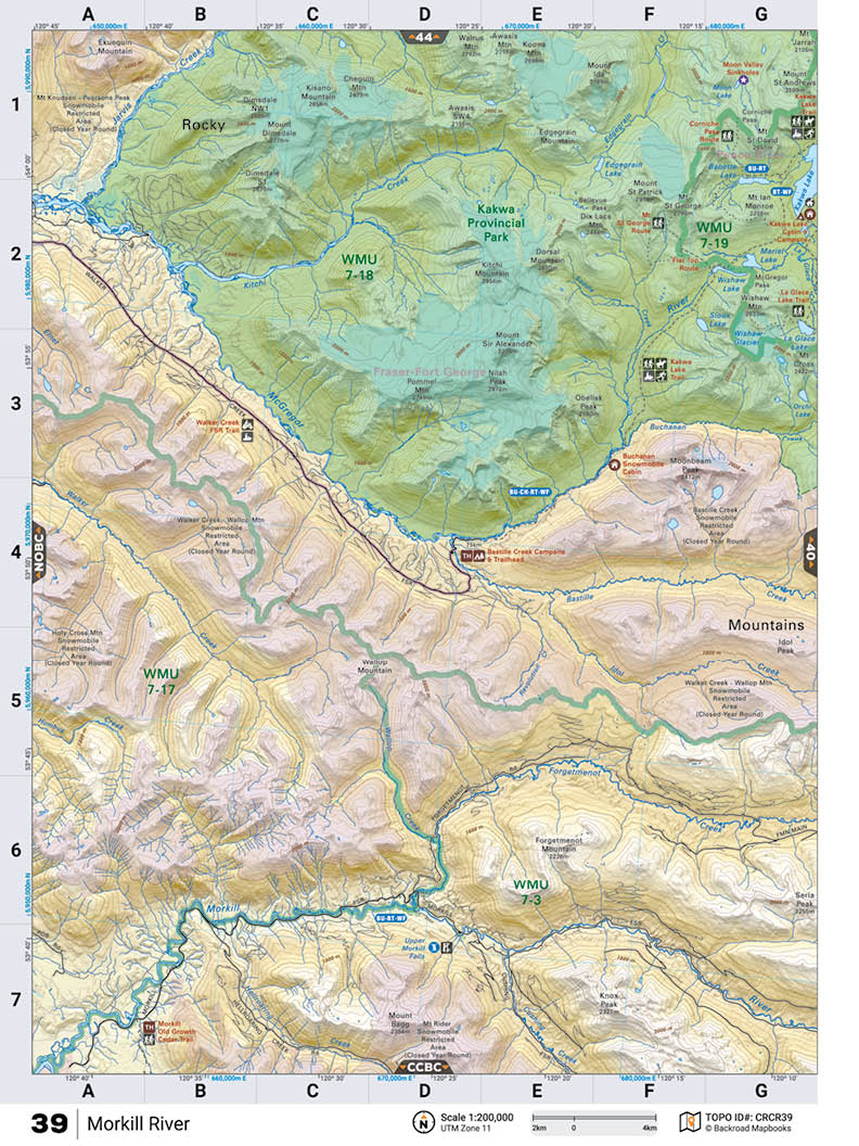 CRCR39 TOPO Map - Morkill River - Backroad Maps