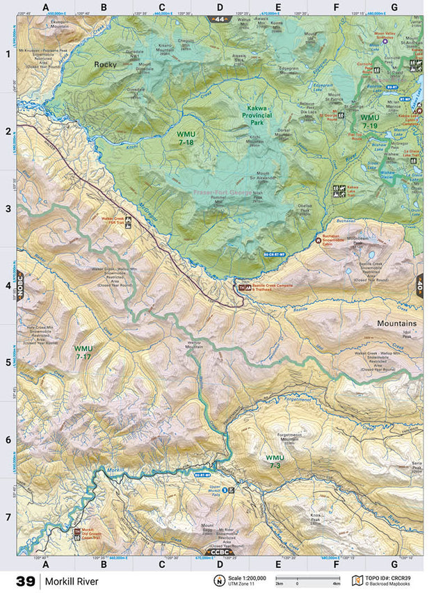 CRCR39 TOPO Map - Morkill River - Backroad Maps