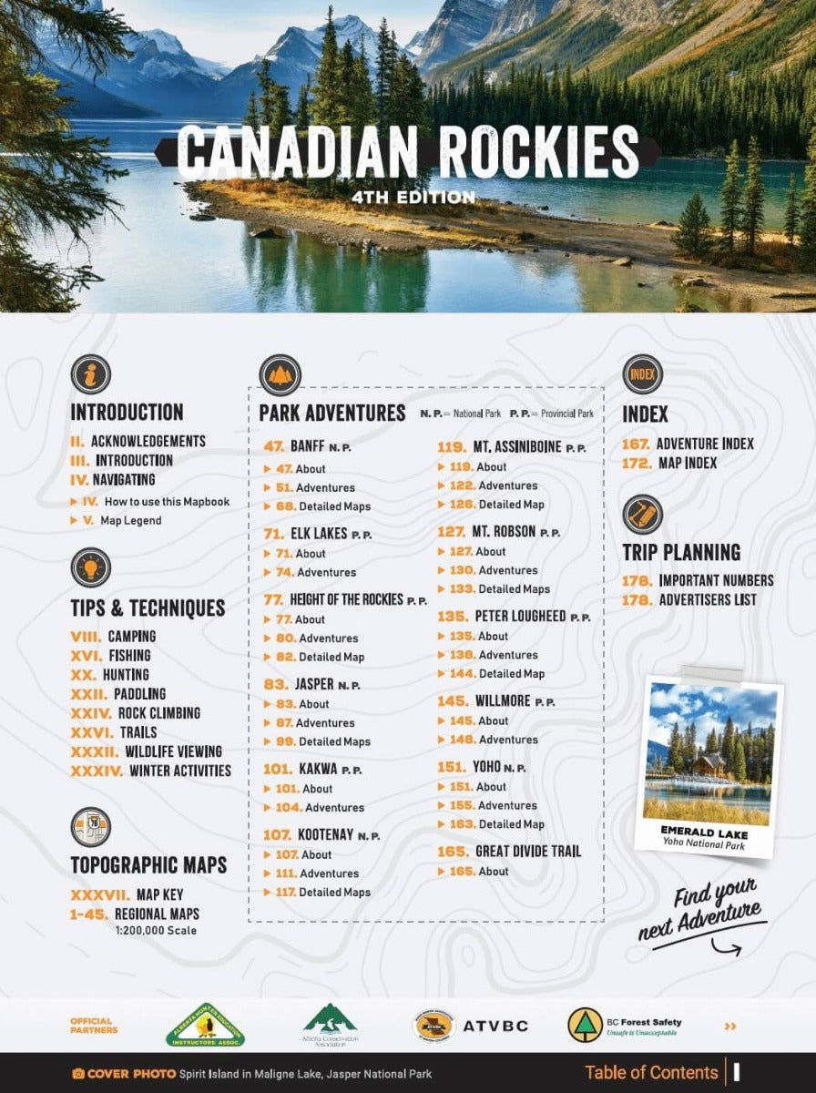 Canadian Rockies Backroad Mapbook - Backroad Maps