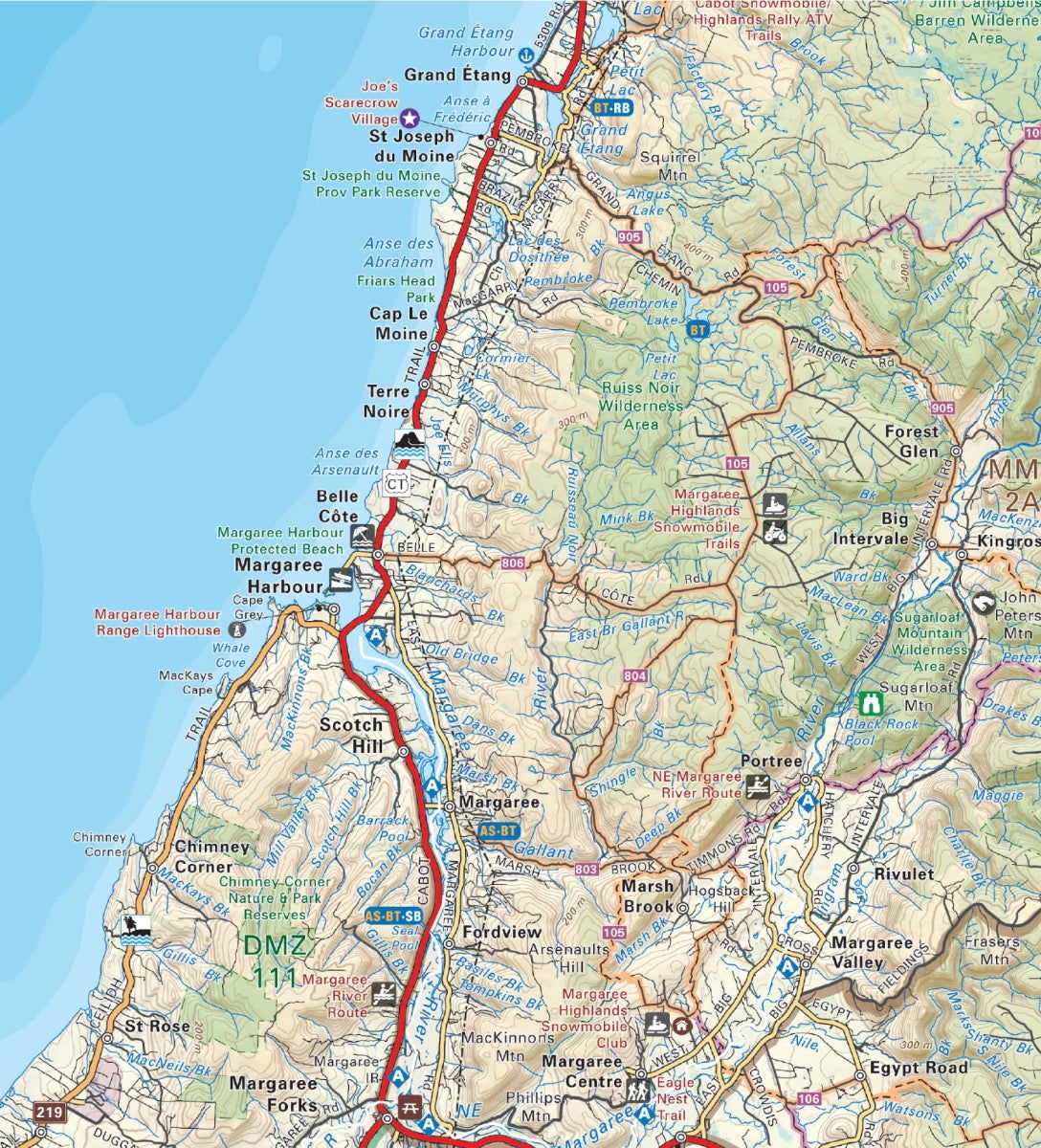 Cape Breton, Nova Scotia - Wall Map - Backroad Maps