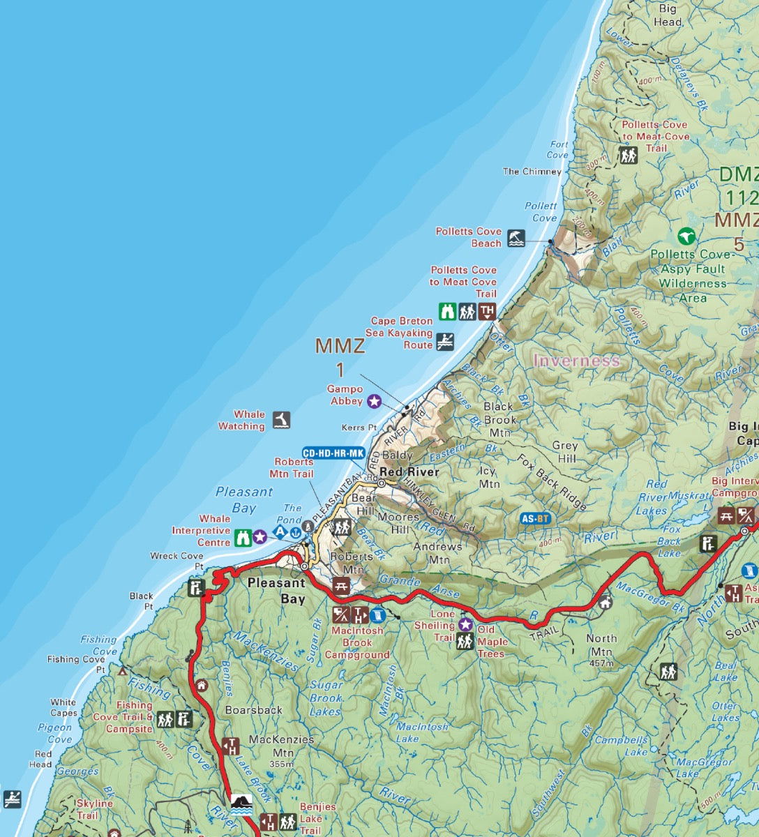 Cape Breton, Nova Scotia - Wall Map - Backroad Maps