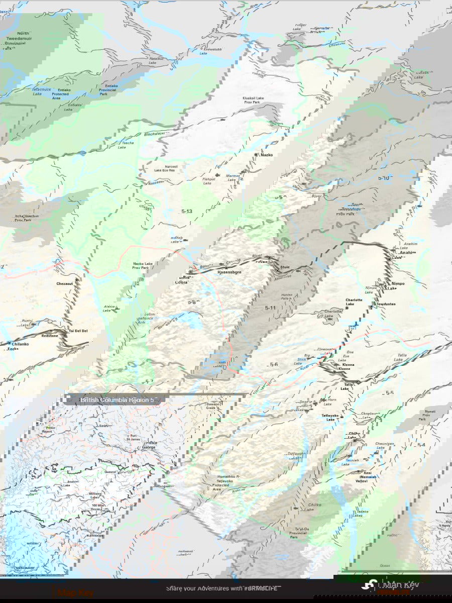 Cariboo Region BC Fishing Mapbook - Backroad Maps