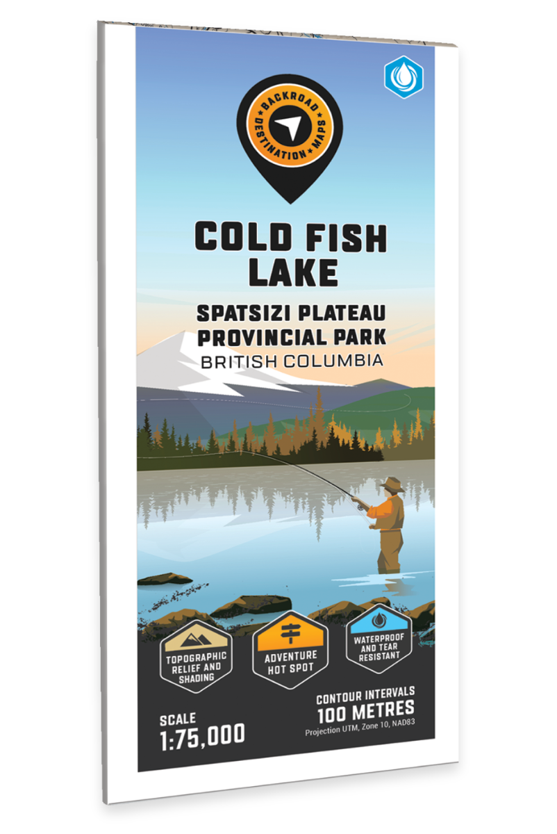 Cold Fish Lake (Spatsizi Plateau Provincial Park, BC) - Destination Map - Backroad Maps