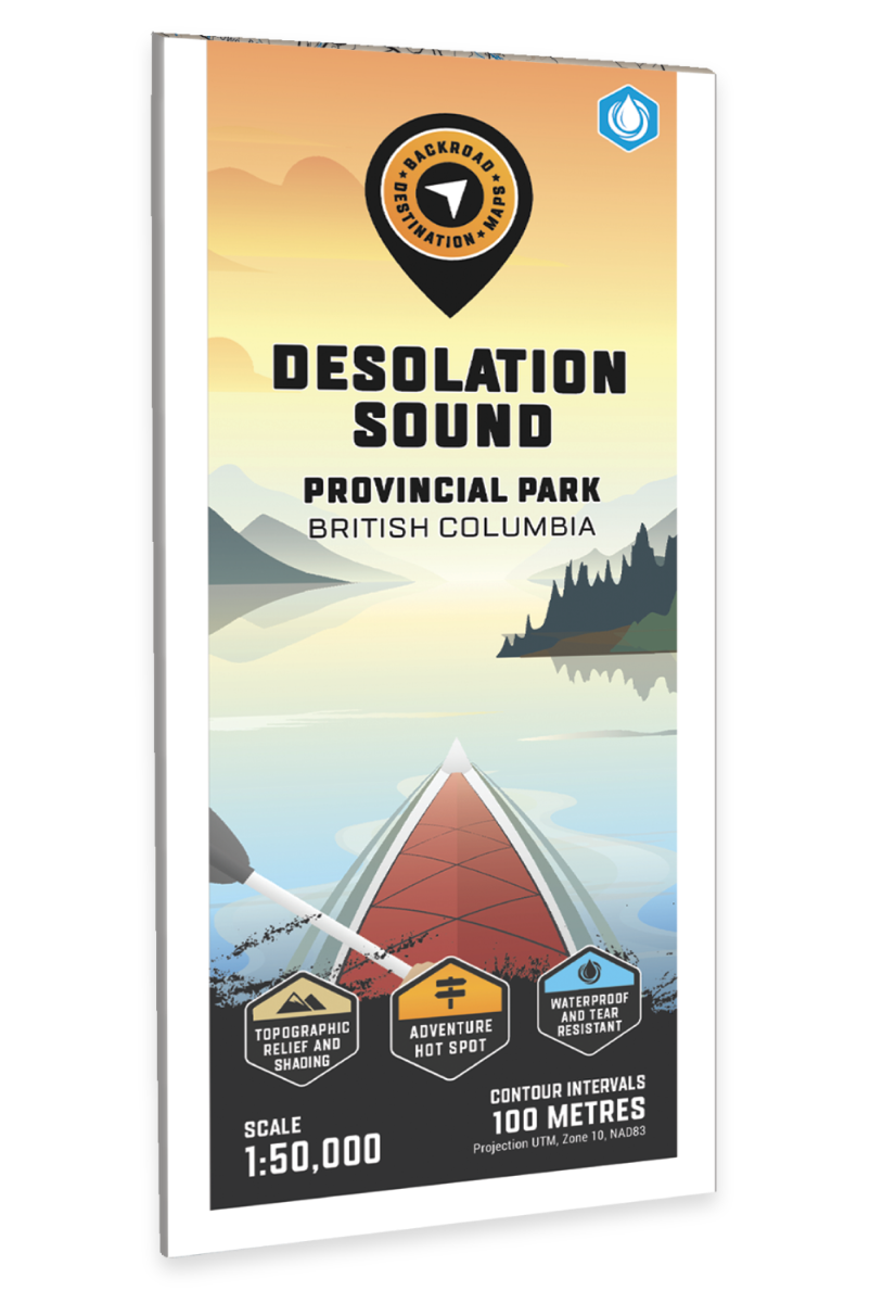 Desolation Sound Provincial Park BC - Destination Map - Backroad Maps