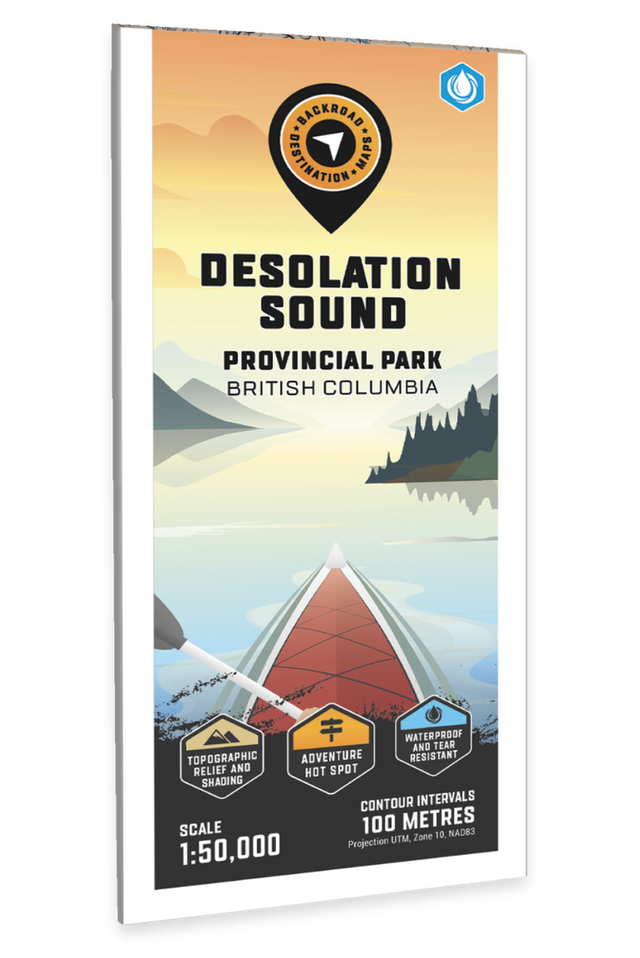 Desolation Sound Provincial Park BC - Destination Map - Backroad Maps