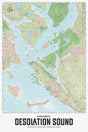 Desolation Sound Provincial Park BC - Wall Map - Backroad Maps