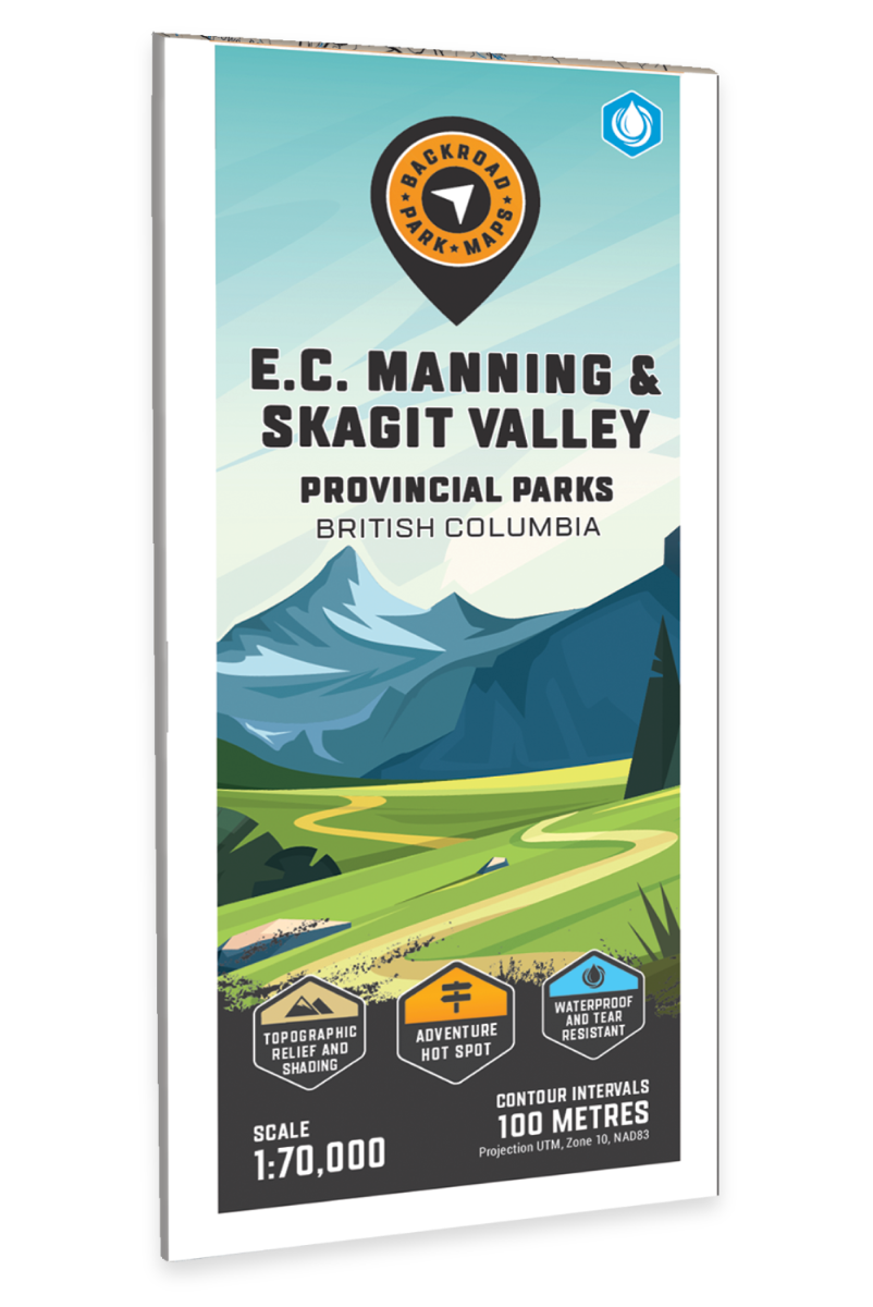 EC Manning & Skagit Valley Provincial Parks BC - Park Map - Backroad Maps