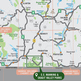 EC Manning & Skagit Valley Provincial Parks BC - Park Map - Backroad Maps
