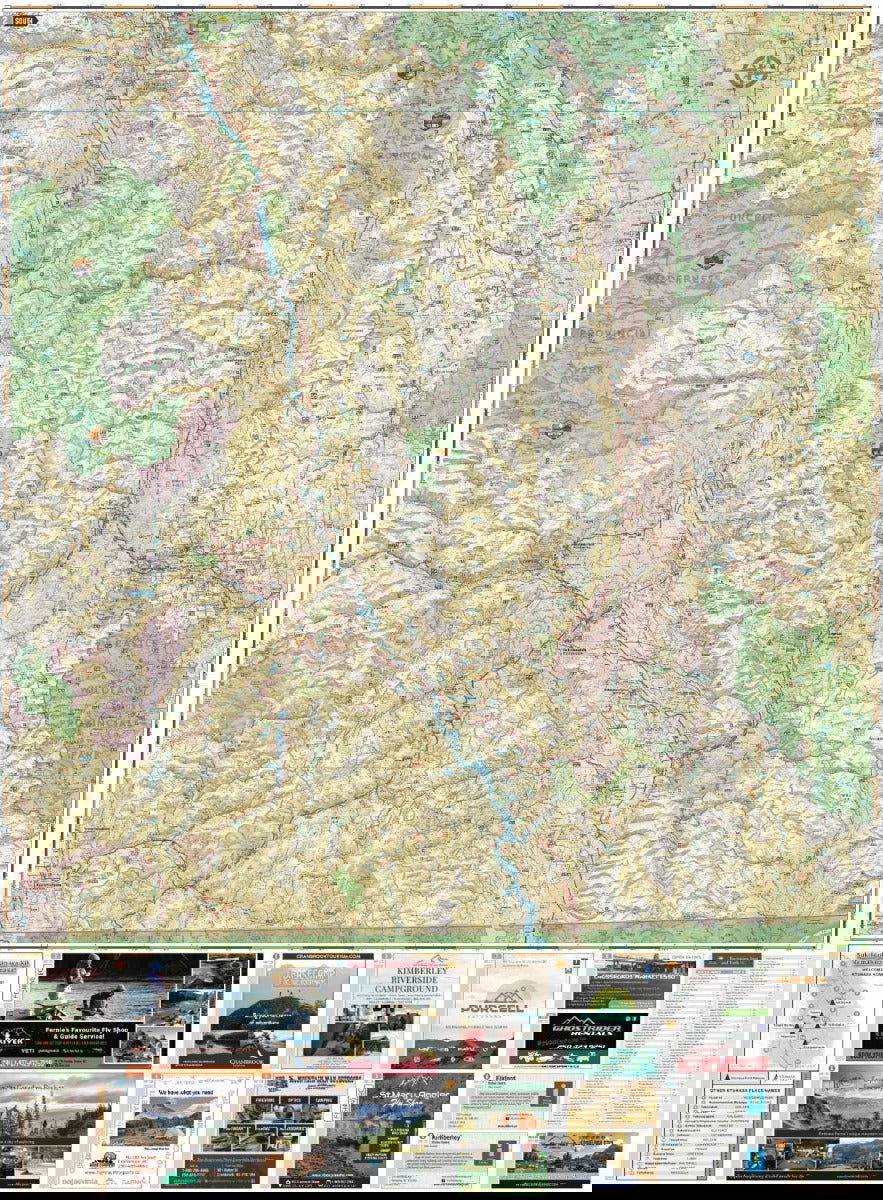 East Kootenay BC - Recreation Map - Backroad Maps