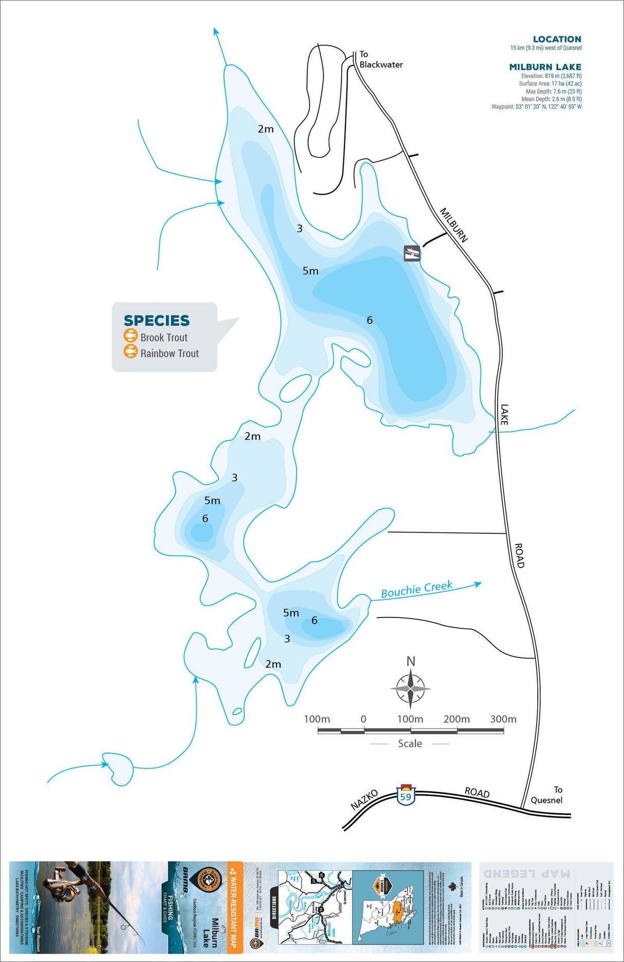 FCRBC104 Milburn Lake - Backroad Maps