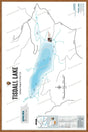 FCRBC128 Tisdall Lake  - Wall Map - Backroad Maps