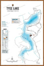 FCRBC130 Tyee Lake  - Wall Map - Backroad Maps