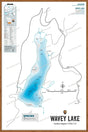 FCRBC135 Wavey Lake  - Wall Map - Backroad Maps