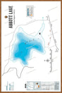 FCRBC23 Abbott Lake  - Wall Map - Backroad Maps