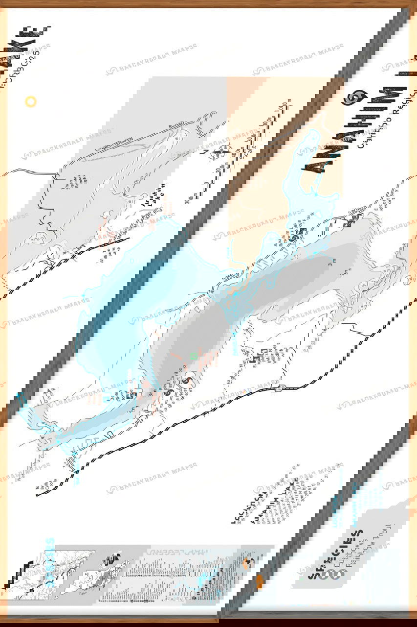 FCRBC25 Anahim Lake  - Wall Map - Backroad Maps
