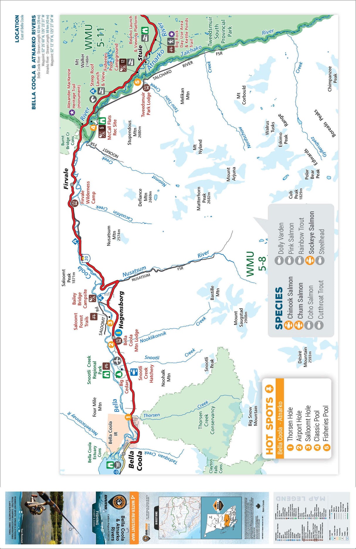 FCRBC26 Bella Coola & Atnarko Rivers - Backroad Maps