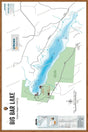 FCRBC28 Big Bar Lake  - Wall Map - Backroad Maps
