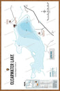 FCRBC49 Clearwater Lake  - Wall Map - Backroad Maps