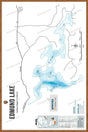 FCRBC62 Edmund Lake  - Wall Map - Backroad Maps