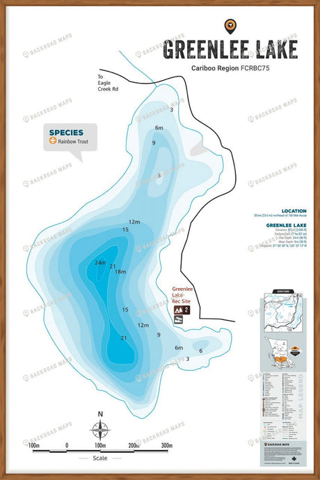 FCRBC75 Greenlee  - Wall Map - 