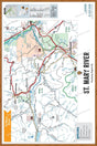 FKRBC100 St. Mary River - Wall Map - Backroad Maps