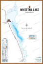 FKRBC115 Whitetail Lake - Wall Map - Backroad Maps