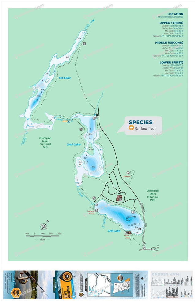 FKRBC40 Champion Lakes - Backroad Maps