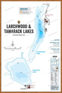 FKRBC74 Larchwood & Tamarack Lakes - Wall Map - Backroad Maps